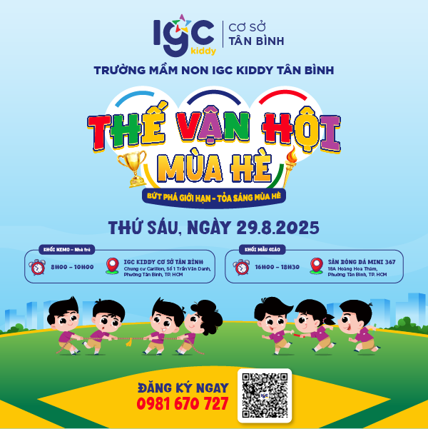 IGC Kiddy Tân Bình – Khởi động đường đua, sẵn sàng bứt phá!