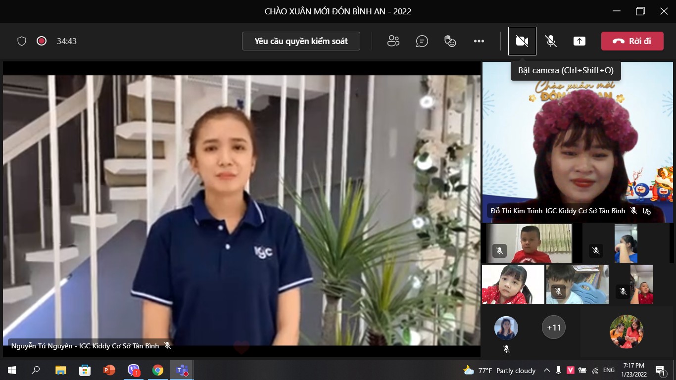 Thông báo học online