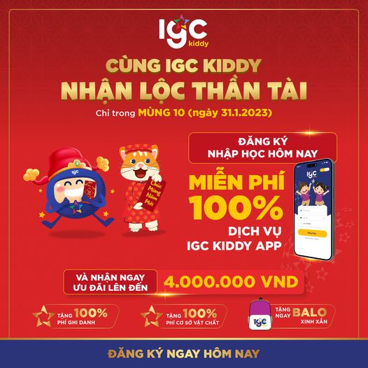 CÙNG IGC KIDDY NHẬN LỘC THẦN TÀI LÊN ĐẾN 4 TRIỆU ĐỒNG